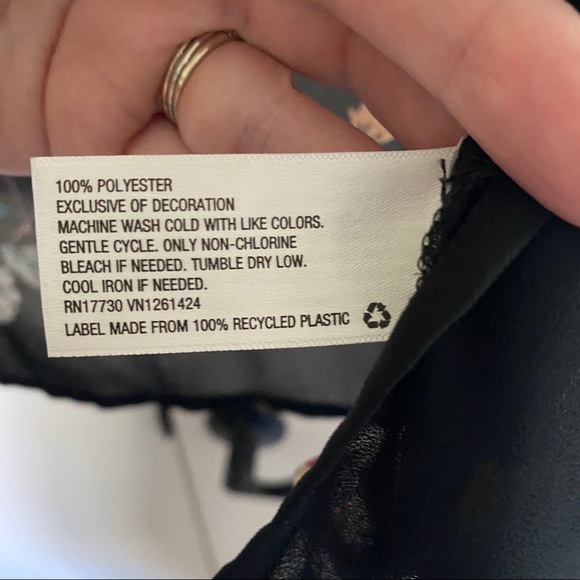 Black Floral Sheer Cardigan - Picture 4 of 5